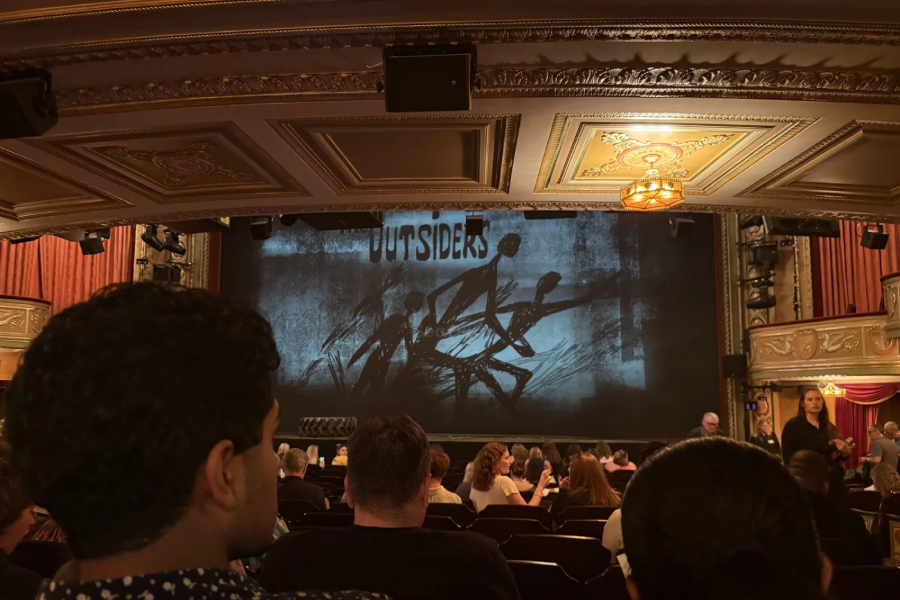 Seat view photo from Bernard B. Jacobs Theatre, Orchestra P102.