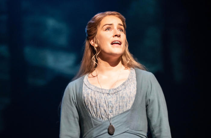 Production image of Lucie Jones as Fantine in Les Miserables London.